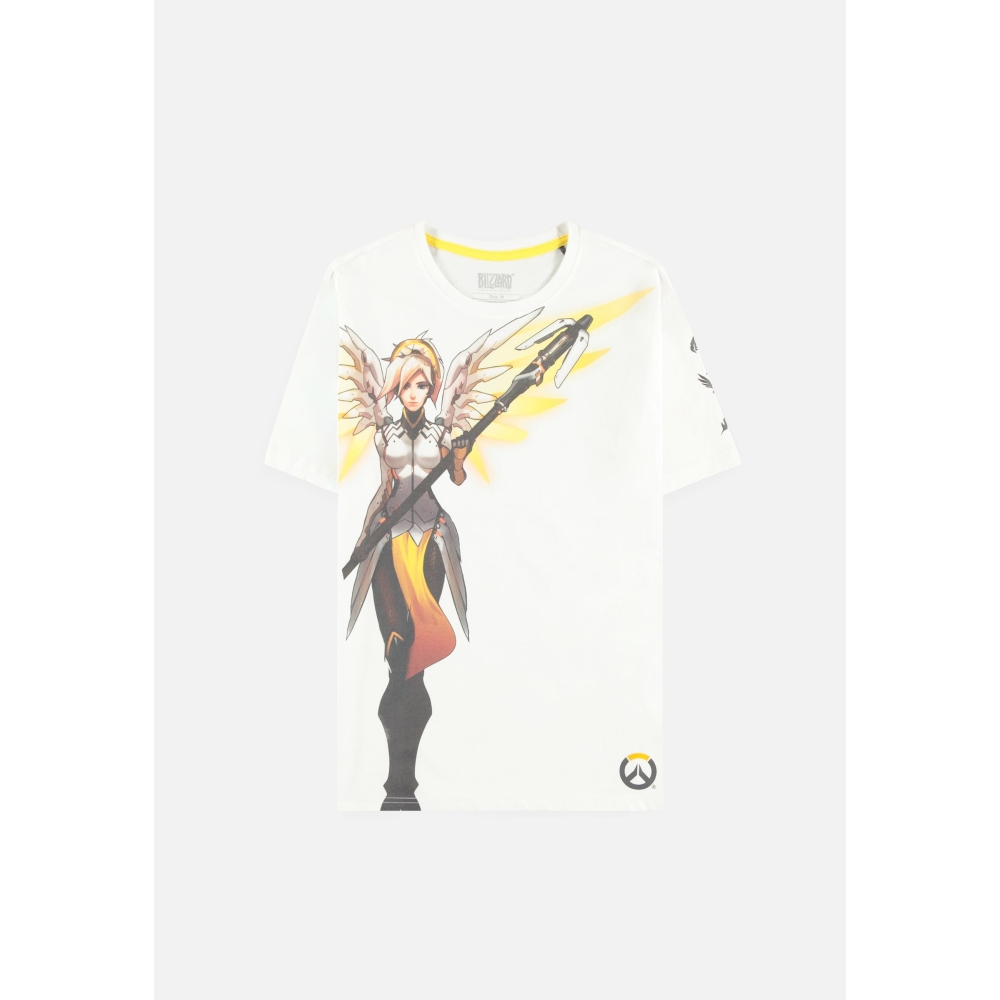 Overwatch - Mercy Heren Tshirt - Wit